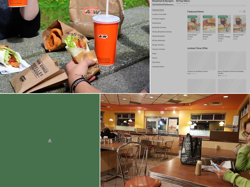 A&W Canada Menu