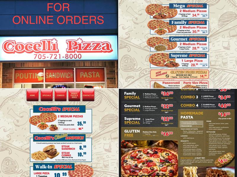 Cocelli Pizza Menu