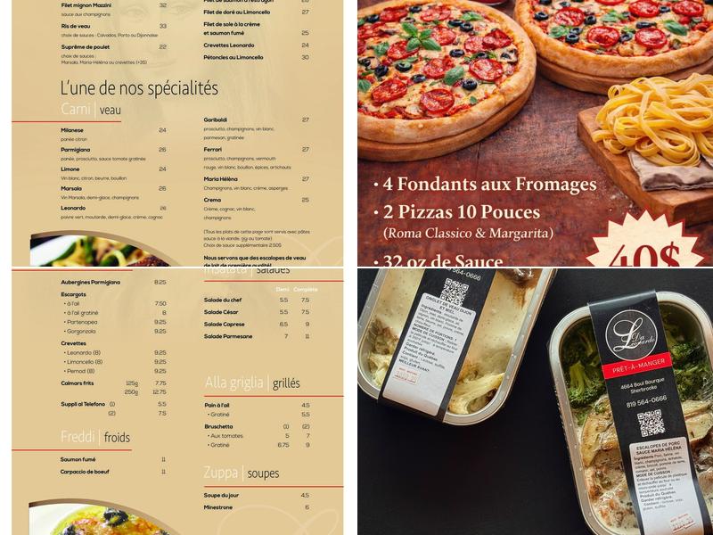 Restaurant Da Leonardo Menu