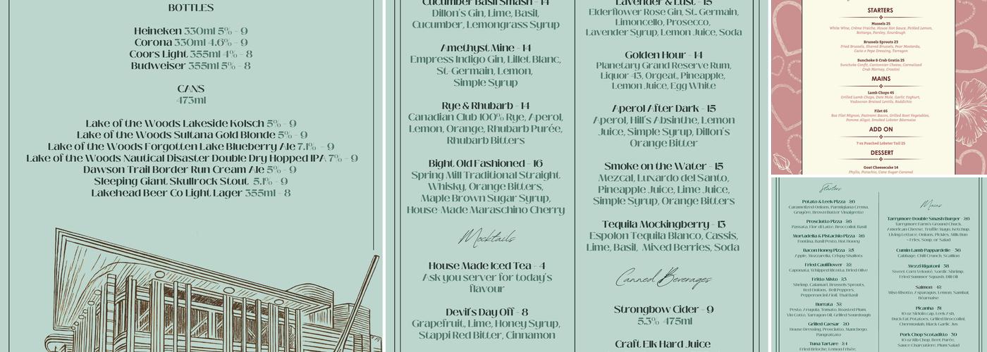Bight Restaurant & Bar Menu
