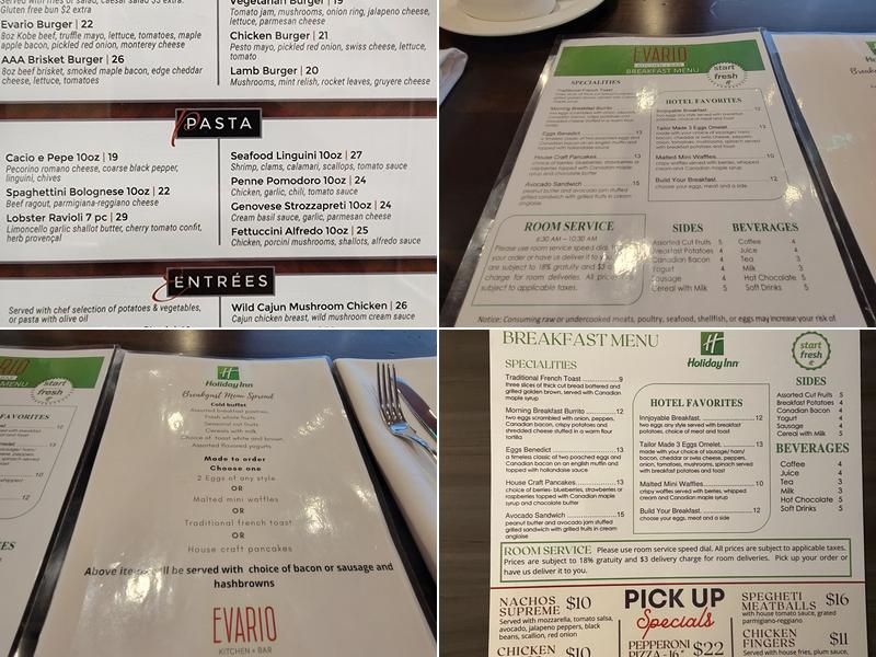 Holiday Inn Edmonton South - Evario Events by IHG Menu