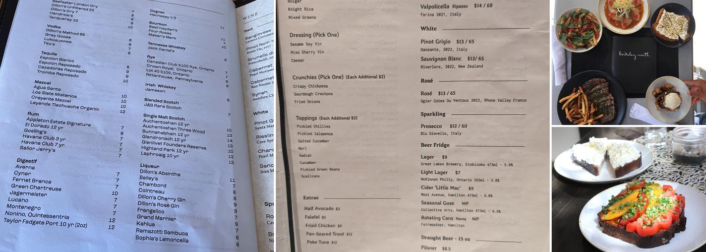 Berkeley North Menu