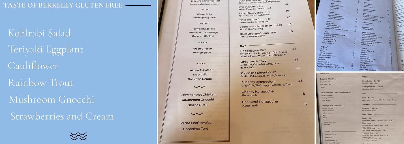 Berkeley North Menu