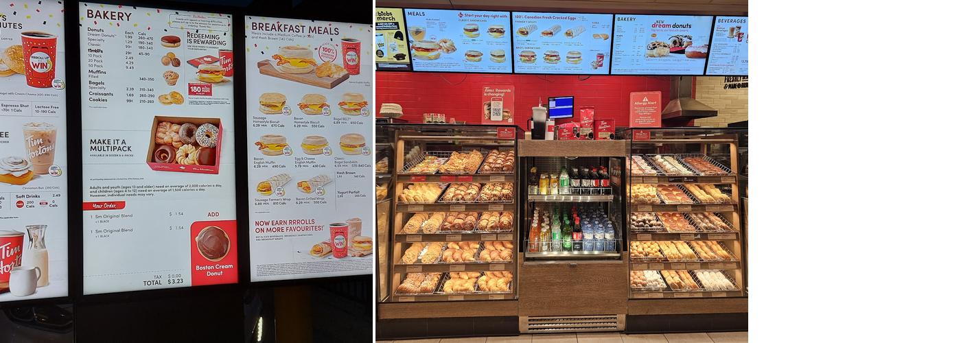 Tim Hortons Menu