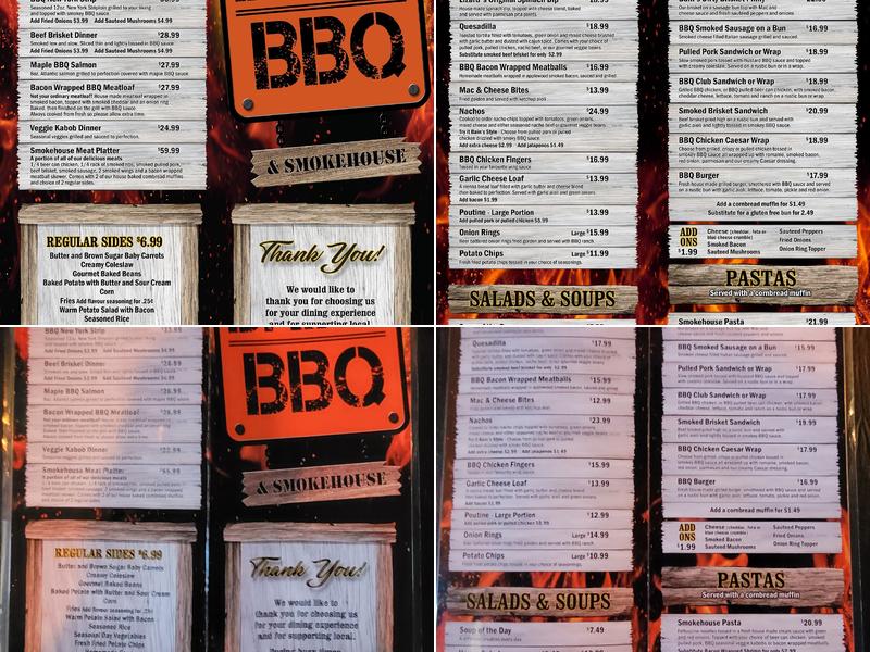 Bains BBQ Menu