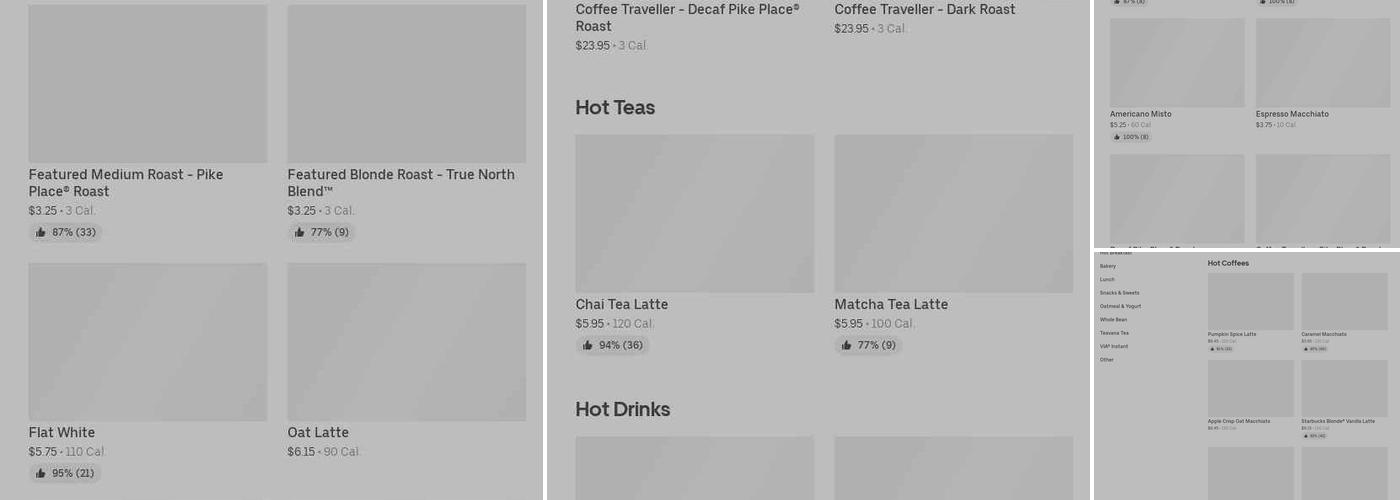 Starbucks Menu