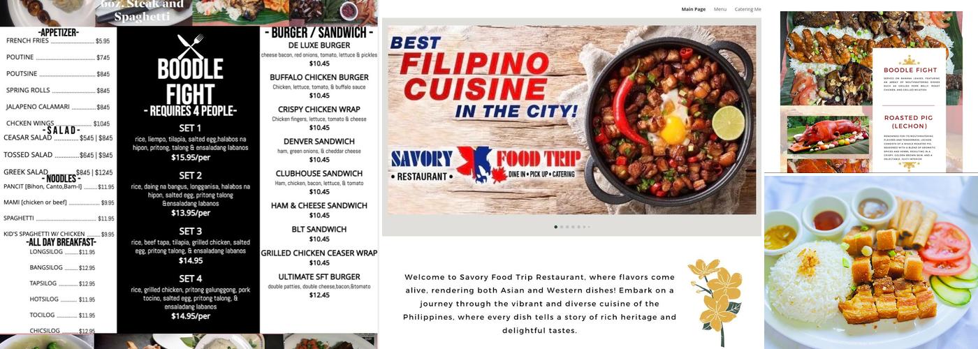 Savory Food Trip Menu