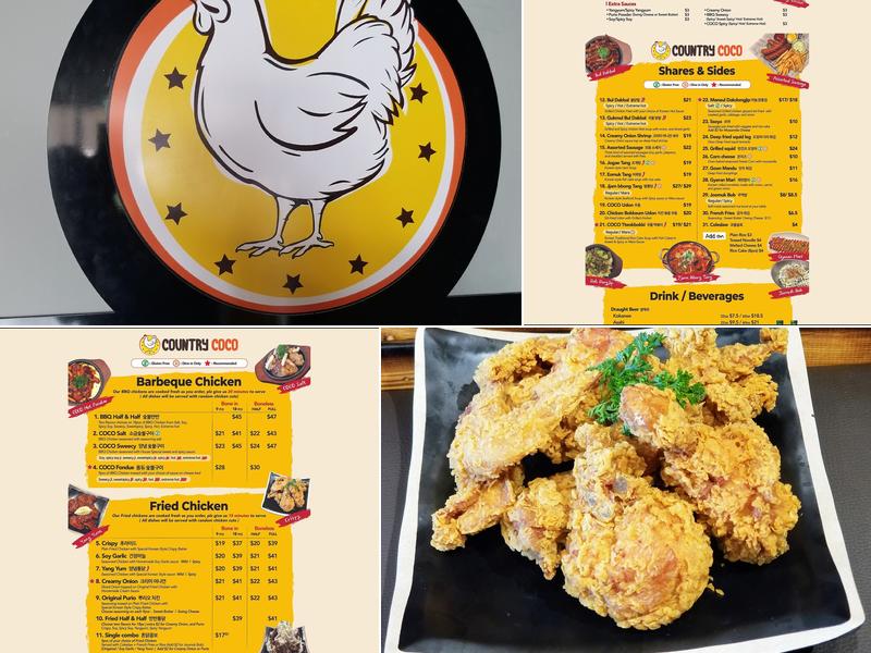 CountryCoco Menu