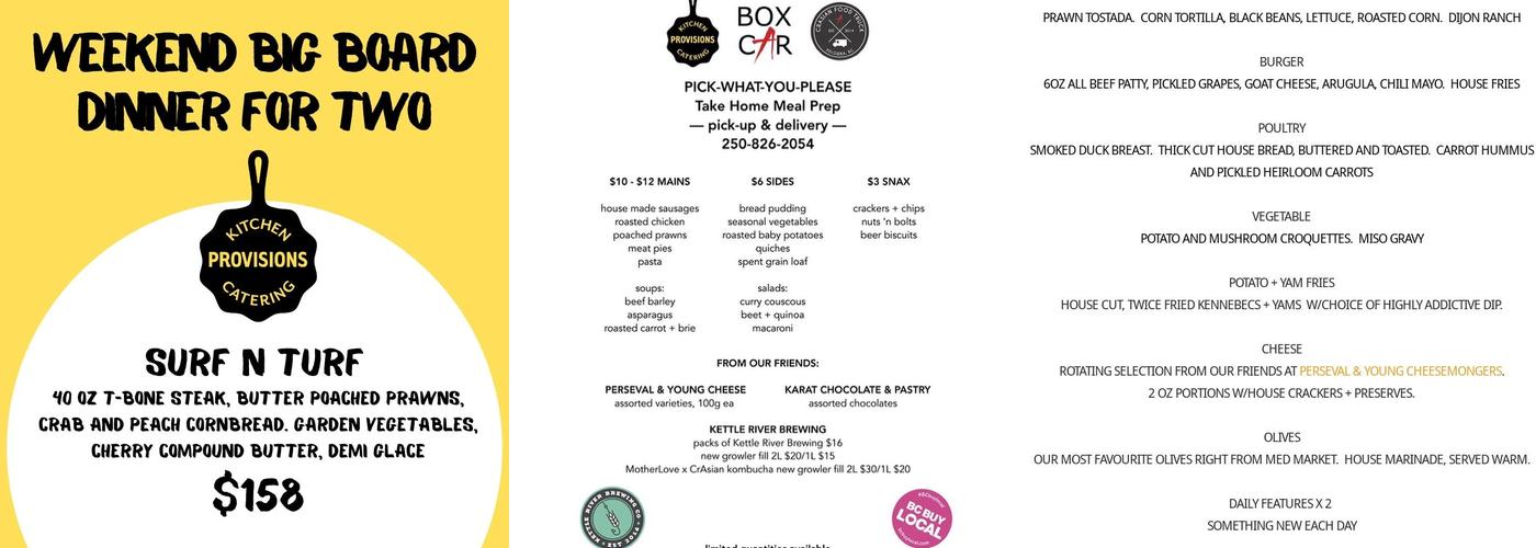 Kettle River Brewing Co. Menu