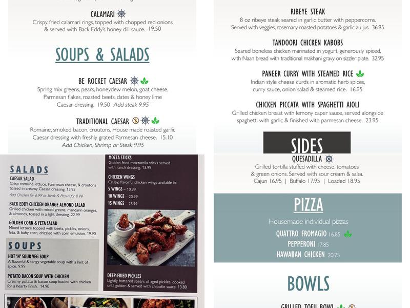 Keys Dining Lounge & Restaurant Menu