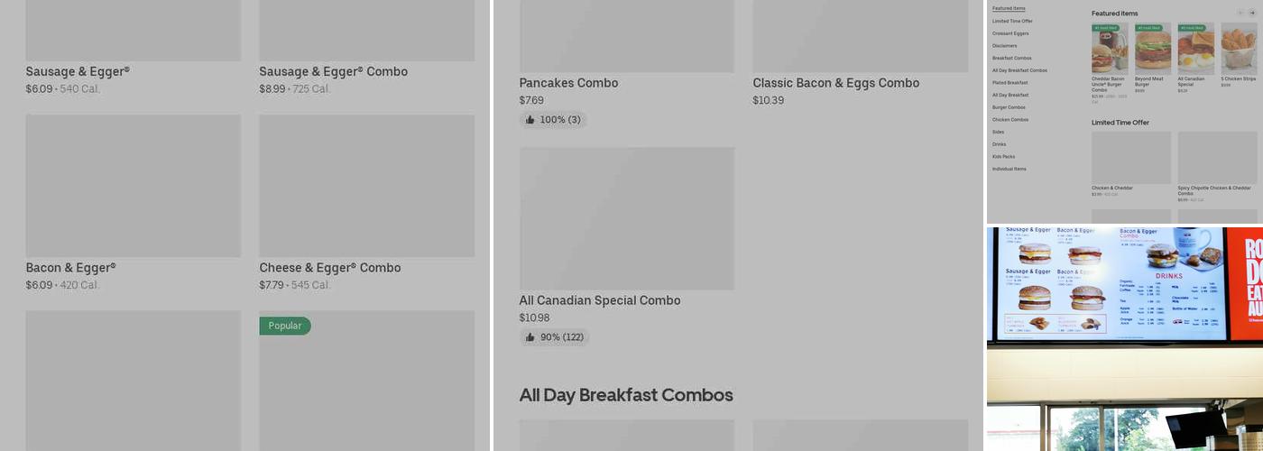 A&W Canada Menu