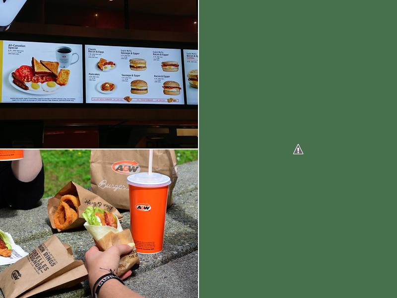 A&W Canada Menu