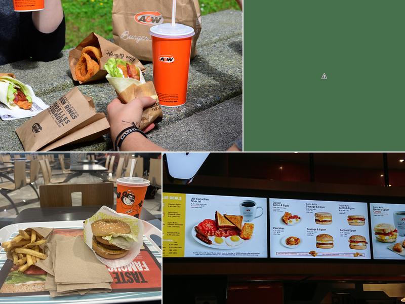 A&W Canada Menu