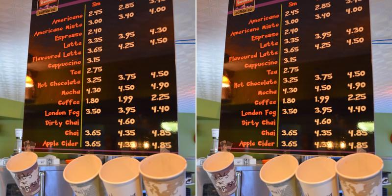 Out Of Bounds Coffee Co Menu