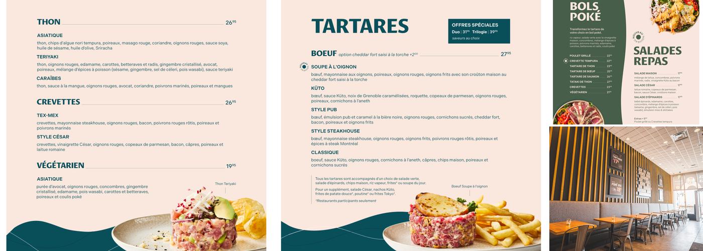 Küto Comptoir à Tartares La Prairie Menu