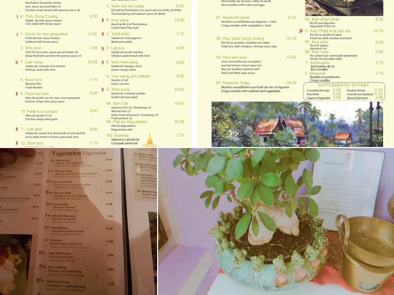 Phayathai Menu