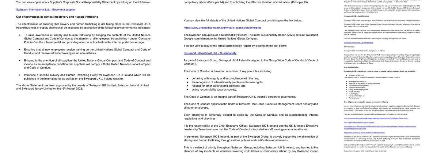 Aspire Lounge International, Calgary Airport Menu