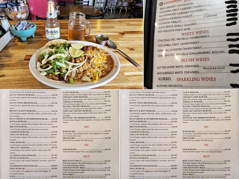 Amelia's Restaurant Menu