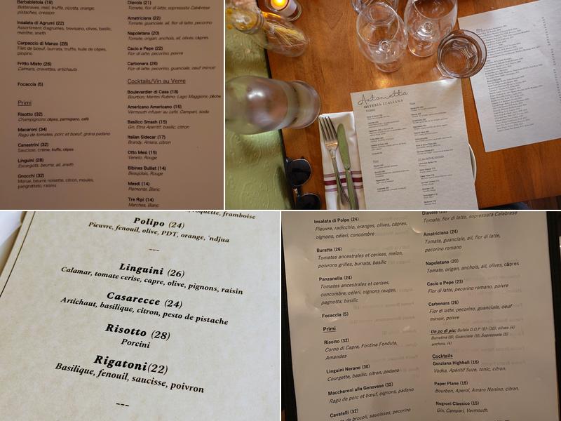 Antonietta Menu