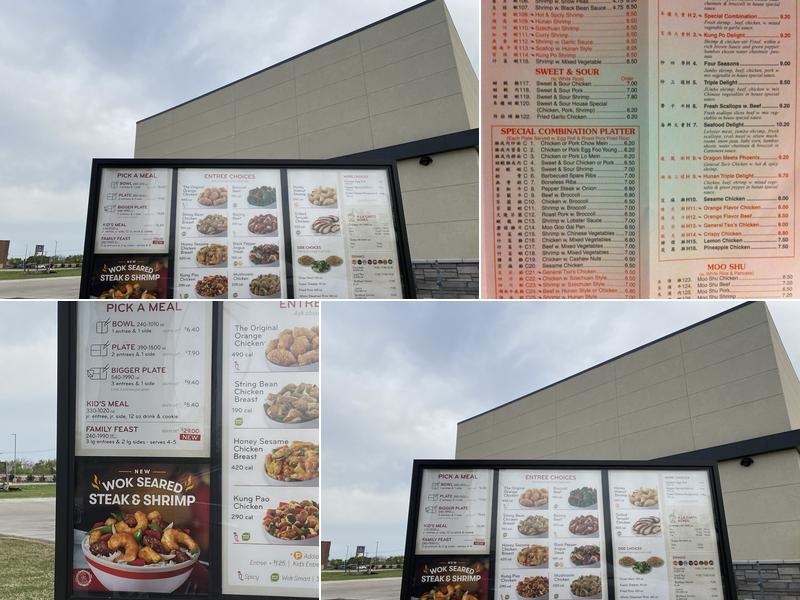 Panda Express Menu