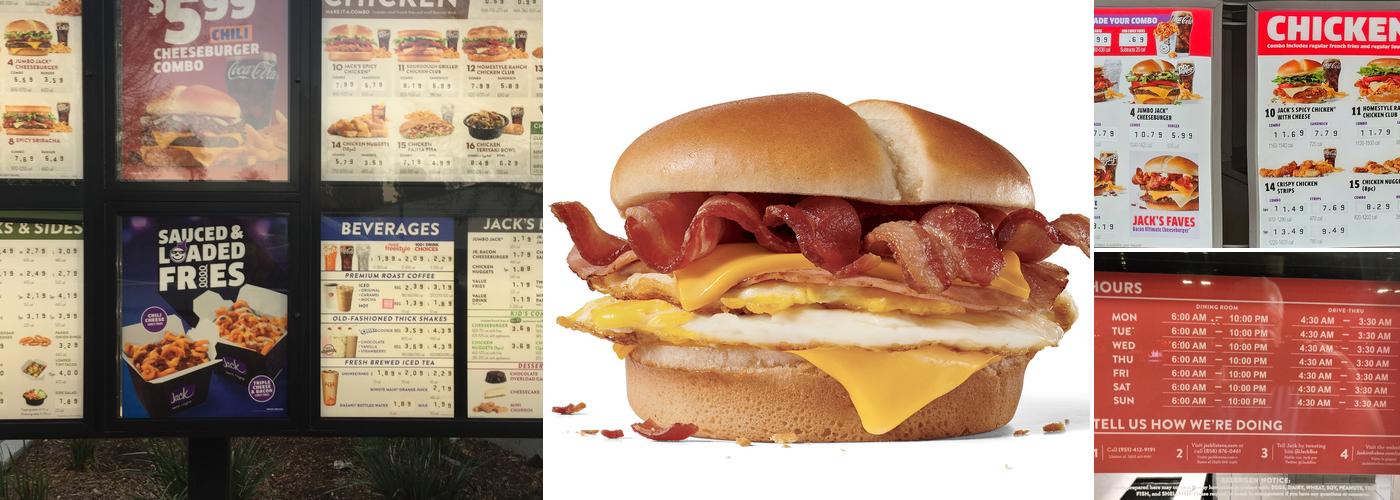 Jack in the Box Menu
