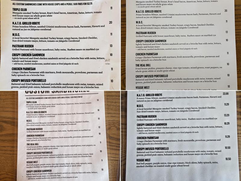 Mess Hall 45 Menu