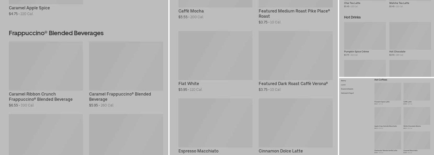 Starbucks Menu