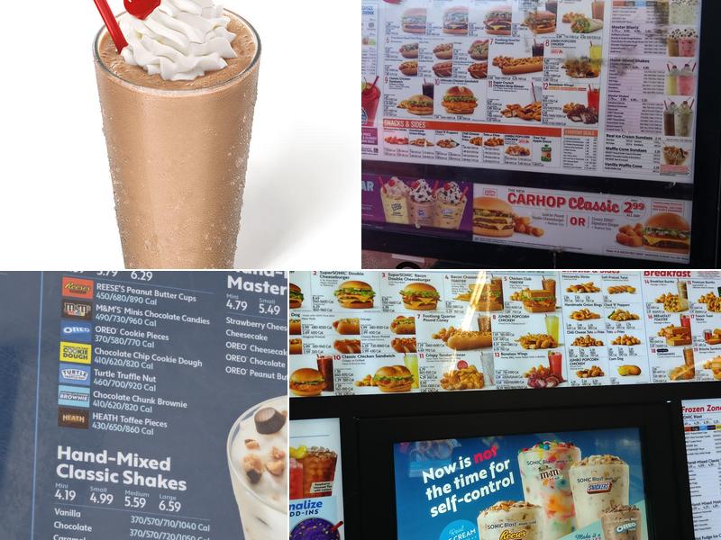 Sonic Drive-In Menu