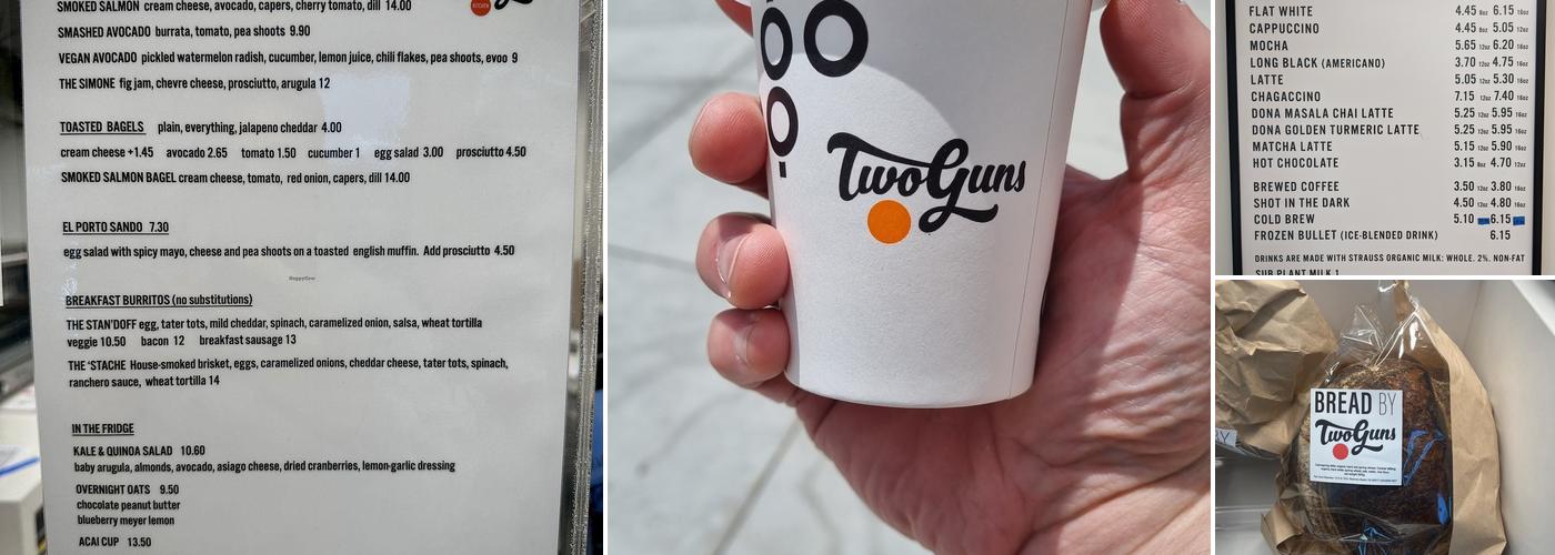 Two Guns Espresso Menu