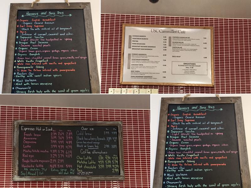 Joyce J. Cammilleri Hall Menu