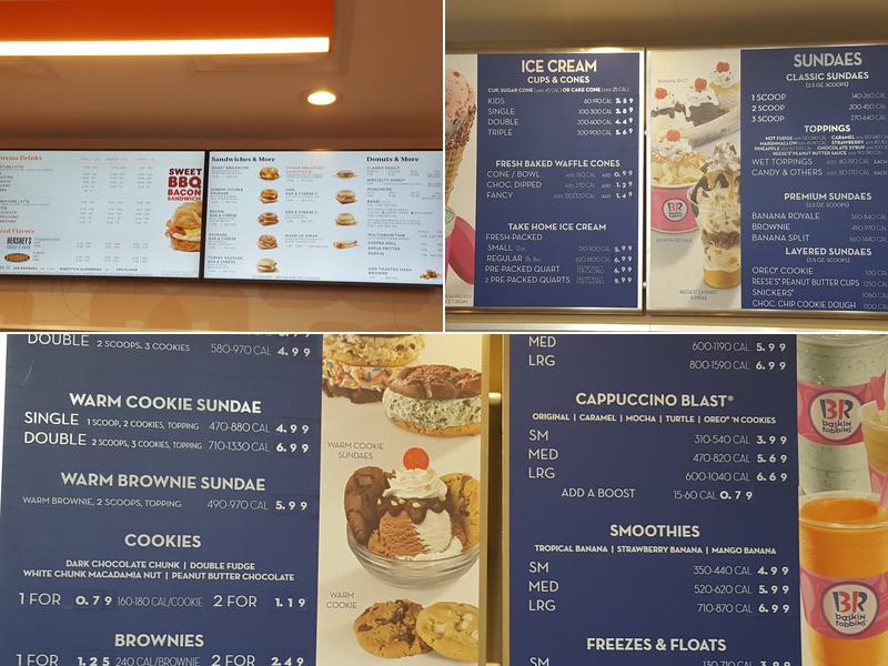 Dunkin' Menu