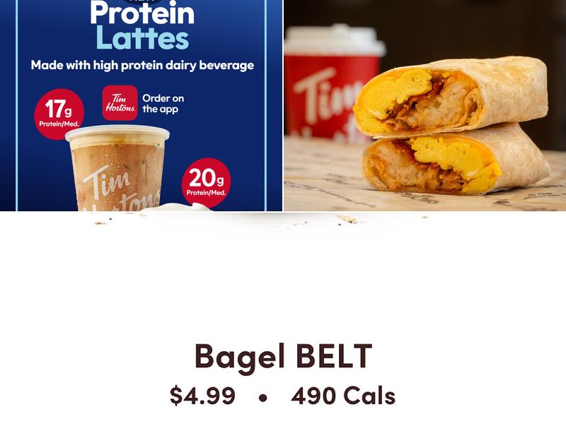Tim Hortons Menu