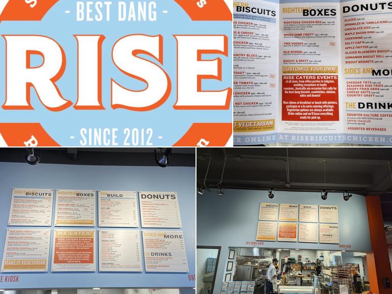 Rise Southern Biscuits and Righteous Chicken Menu
