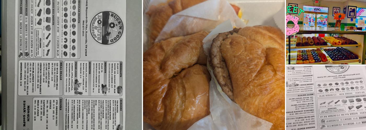 Buck'N Good Donuts Menu