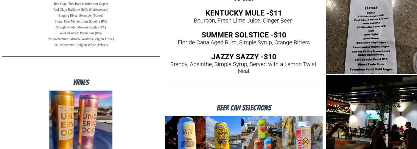 Pourhouse Huntsville Menu