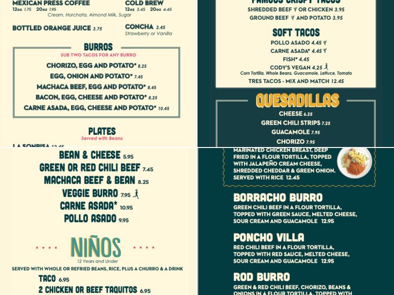Someburros Menu