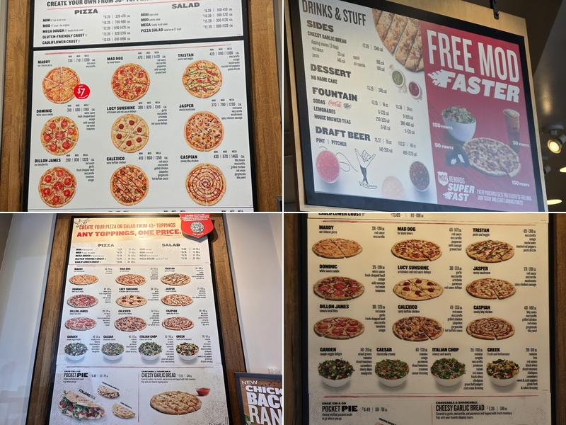 MOD Pizza Menu