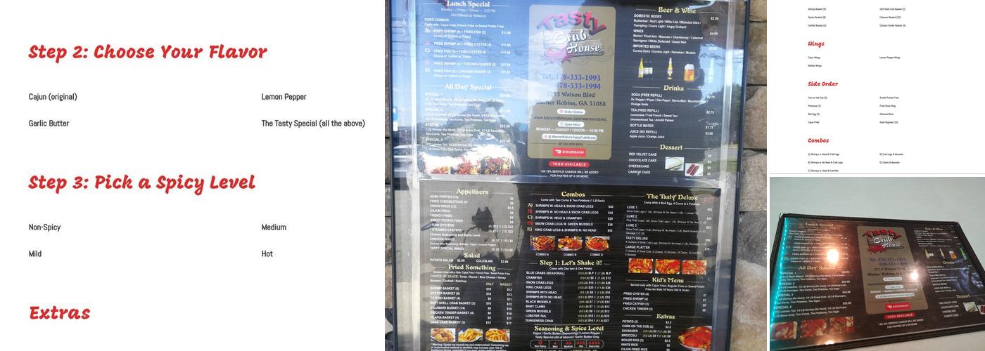 Tasty Crab House Menu