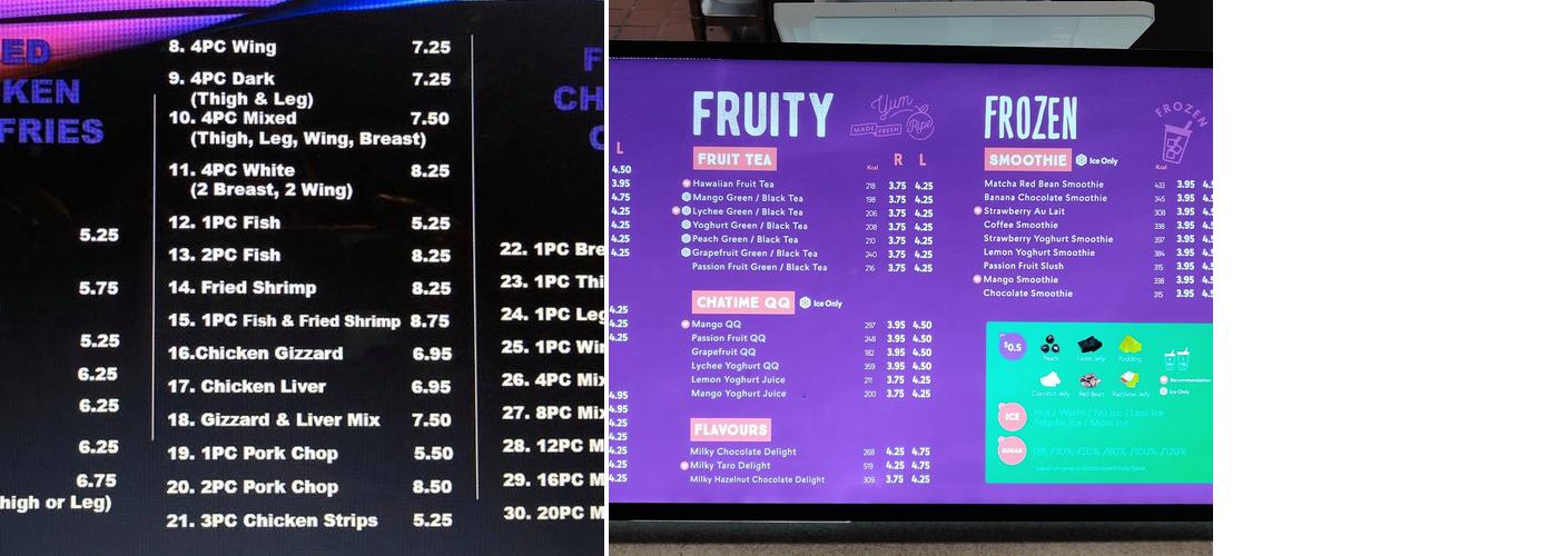 Chatime Menu