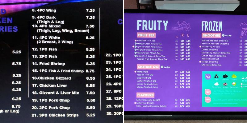 Chatime Menu