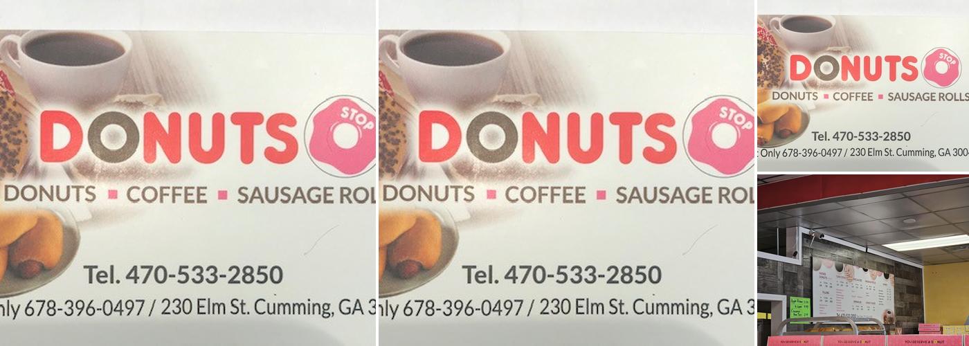 Donut Stop Menu