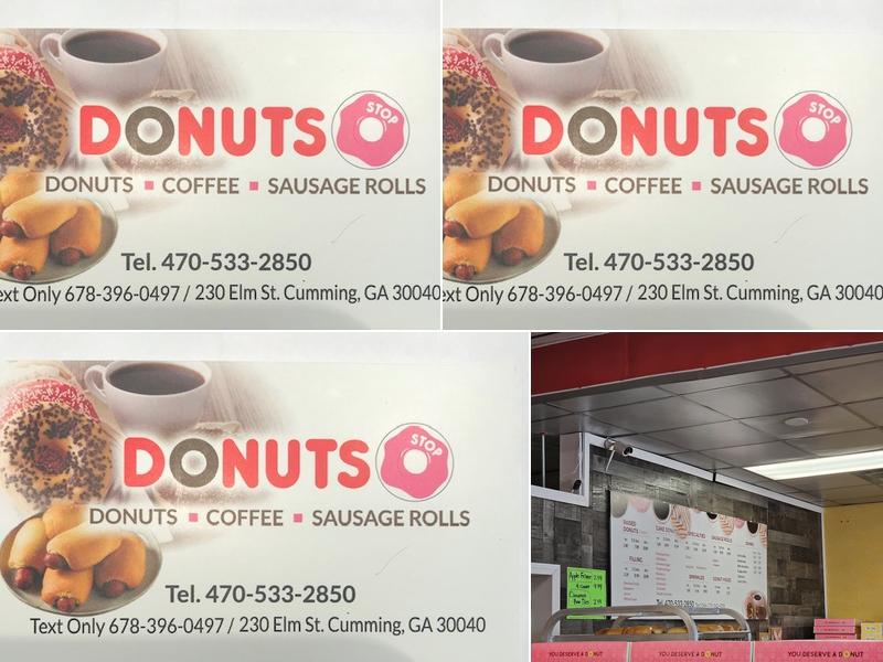 Donut Stop Menu
