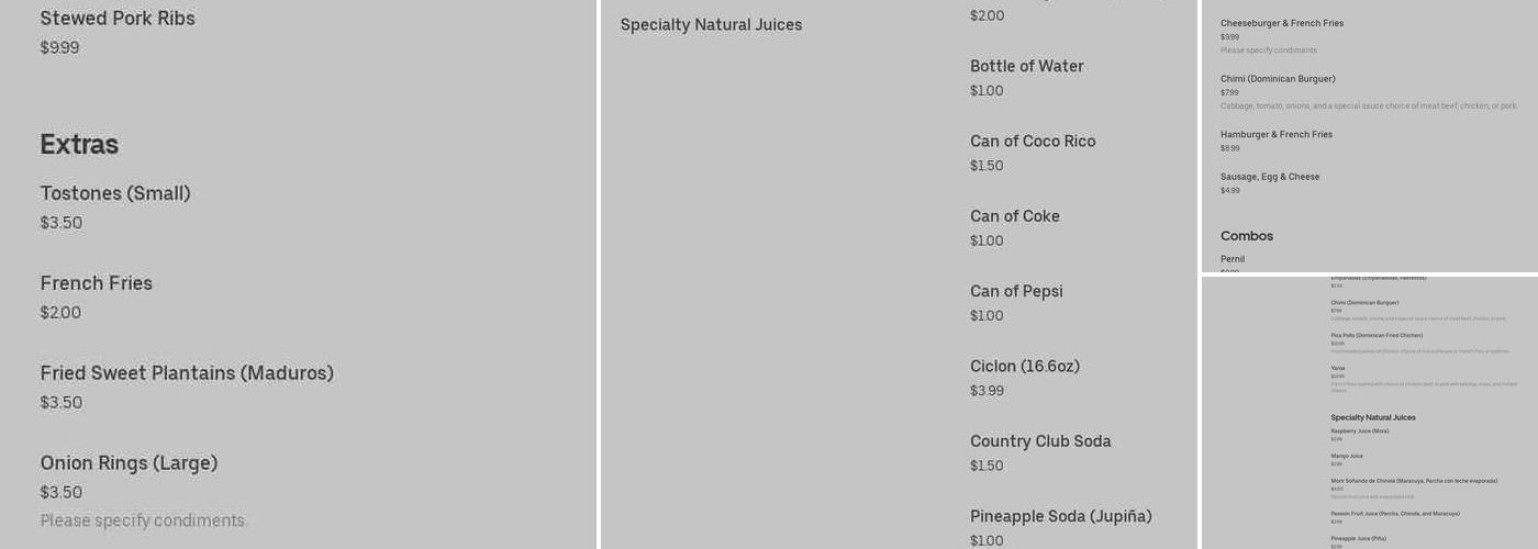 NYC Bodega Menu