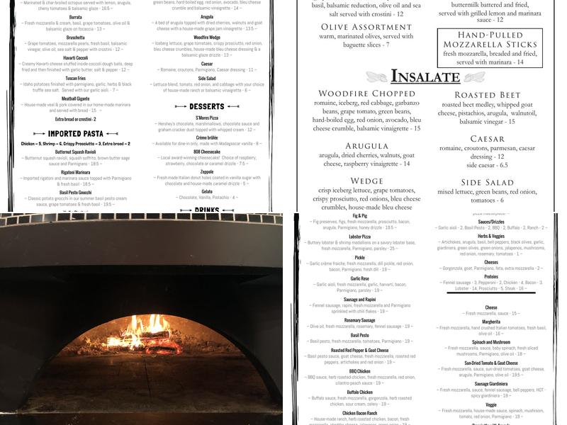 Woodfire Dundee Menu