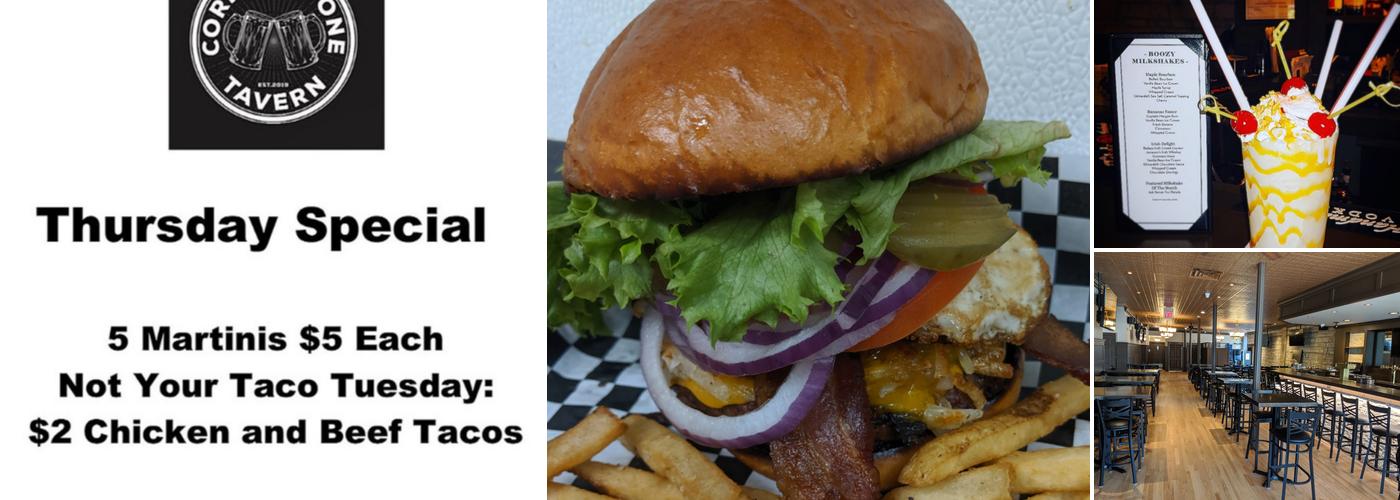 Corner Stone Tavern Menu