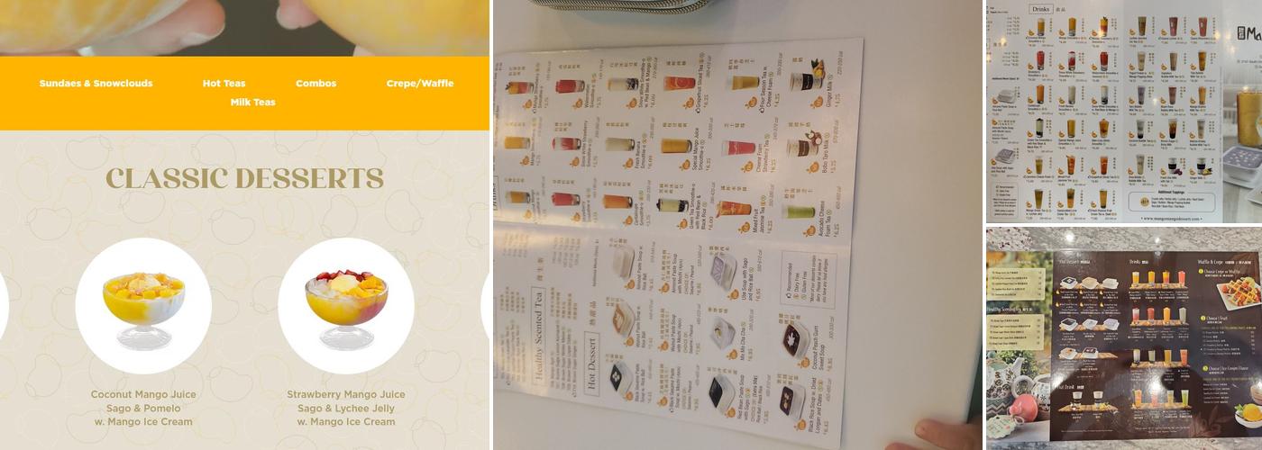 Mango Mango Dessert Menu