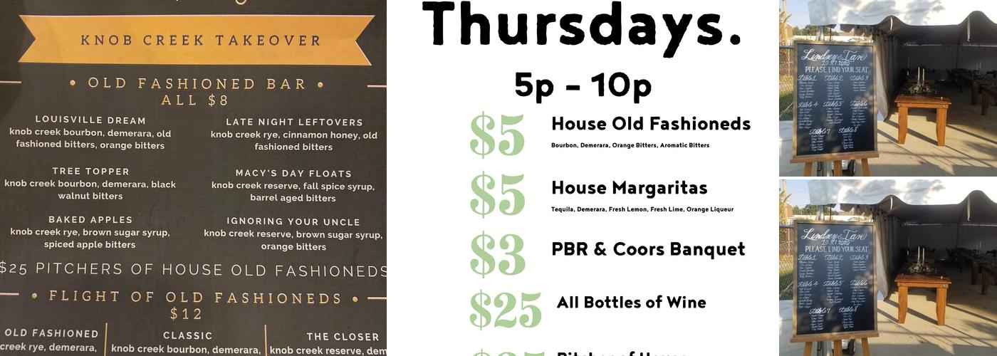 Trouble Bar Menu