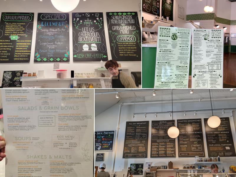 NOSH Cafe and Eatery Menu
