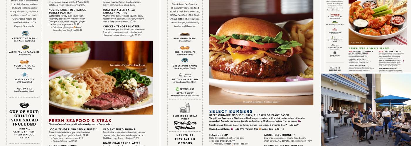 Silver Diner Menu