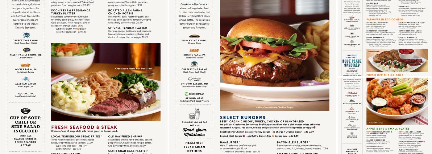 Silver Diner Menu